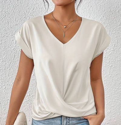 Claire - Elegante Blusa de Mujer con Escote en V