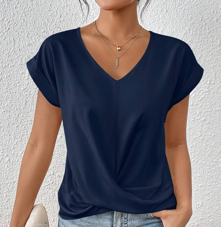 Claire - Elegante Blusa de Mujer con Escote en V