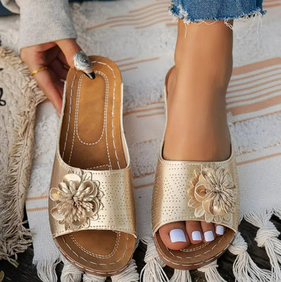Flora™ | Sandalias ortopédicas con motivo floral