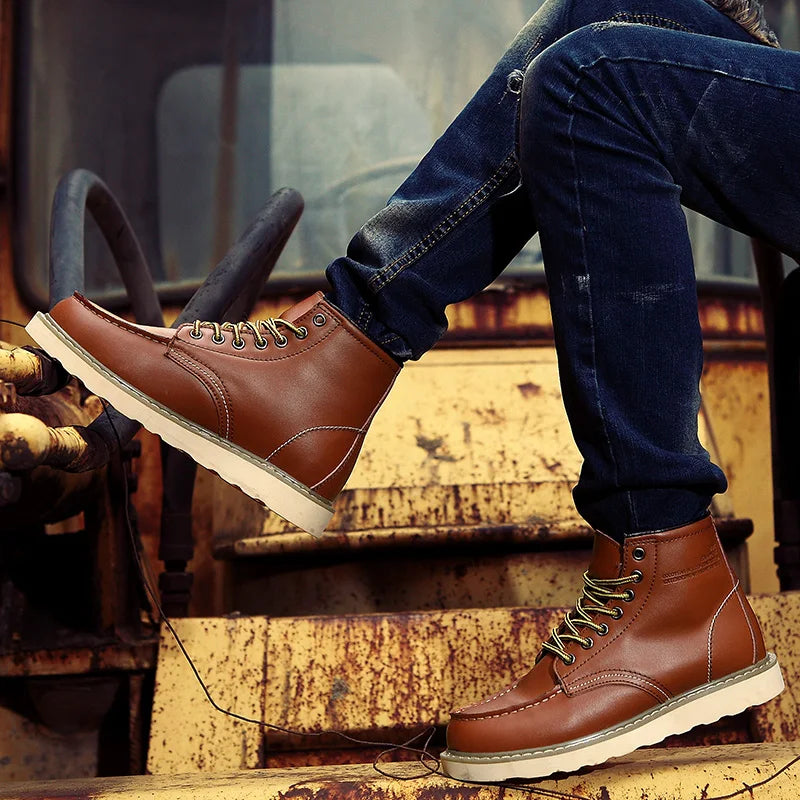 Dustin™ | Botas de Invierno de Cuero