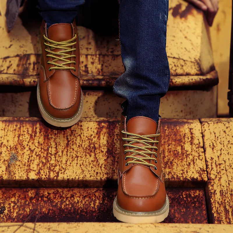 Dustin™ | Botas de Invierno de Cuero