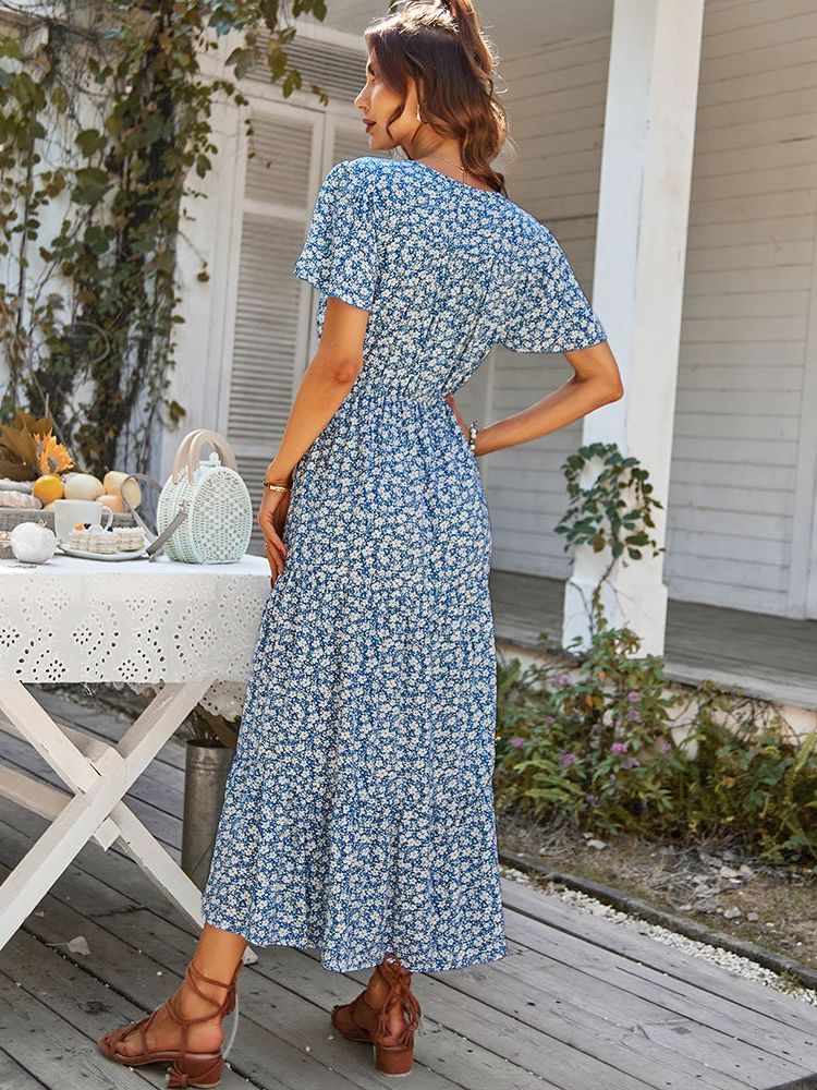 Amelia™ - Vestido largo con estampado Floral