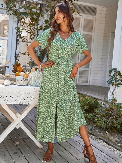 Amelia™ - Vestido largo con estampado Floral