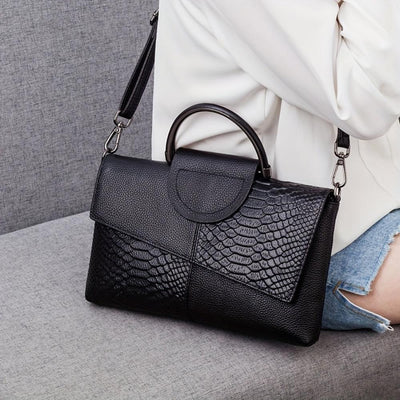 Celeste™ | Bolso de Lujo con Estilo Cocodrilo