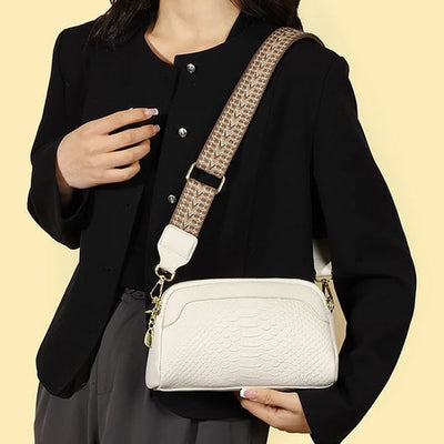 Nathalie™ | Bolso de Cuero con Estilo Cocodrilo