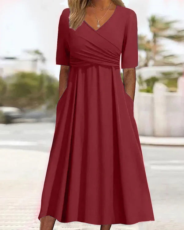 Jamaica™ | Vestido midi elegante con cobertura abdominal y diseño moderno