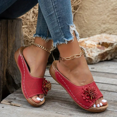 Flora™ | Sandalias ortopédicas con motivo floral