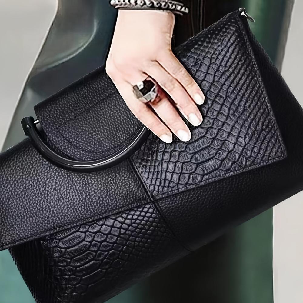 Celeste™ | Bolso de Lujo con Estilo Cocodrilo