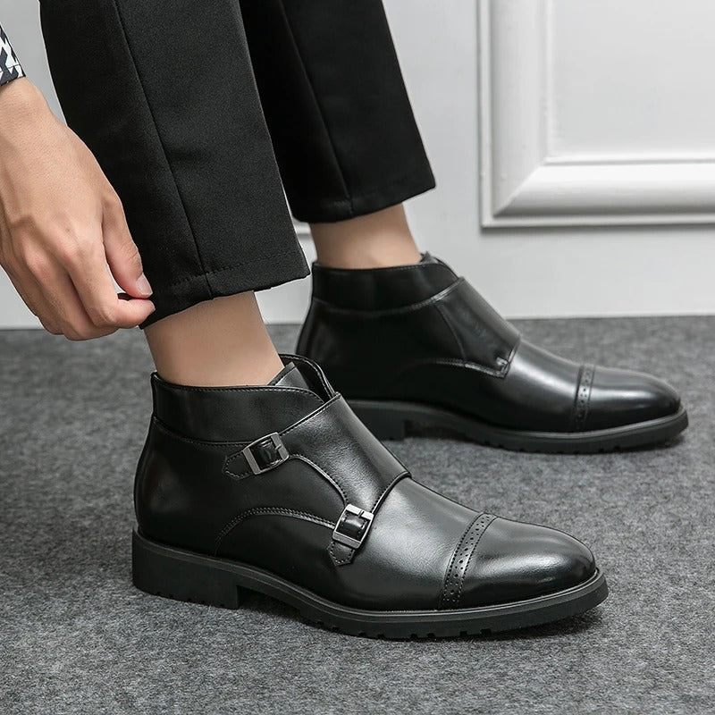 Darell™ | Botas de Cuero con Doble Correa Ajustable