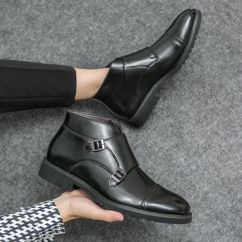 Darell™ | Botas de Cuero con Doble Correa Ajustable