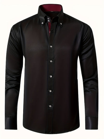 Liam™ | Camisa lisa de manga larga
