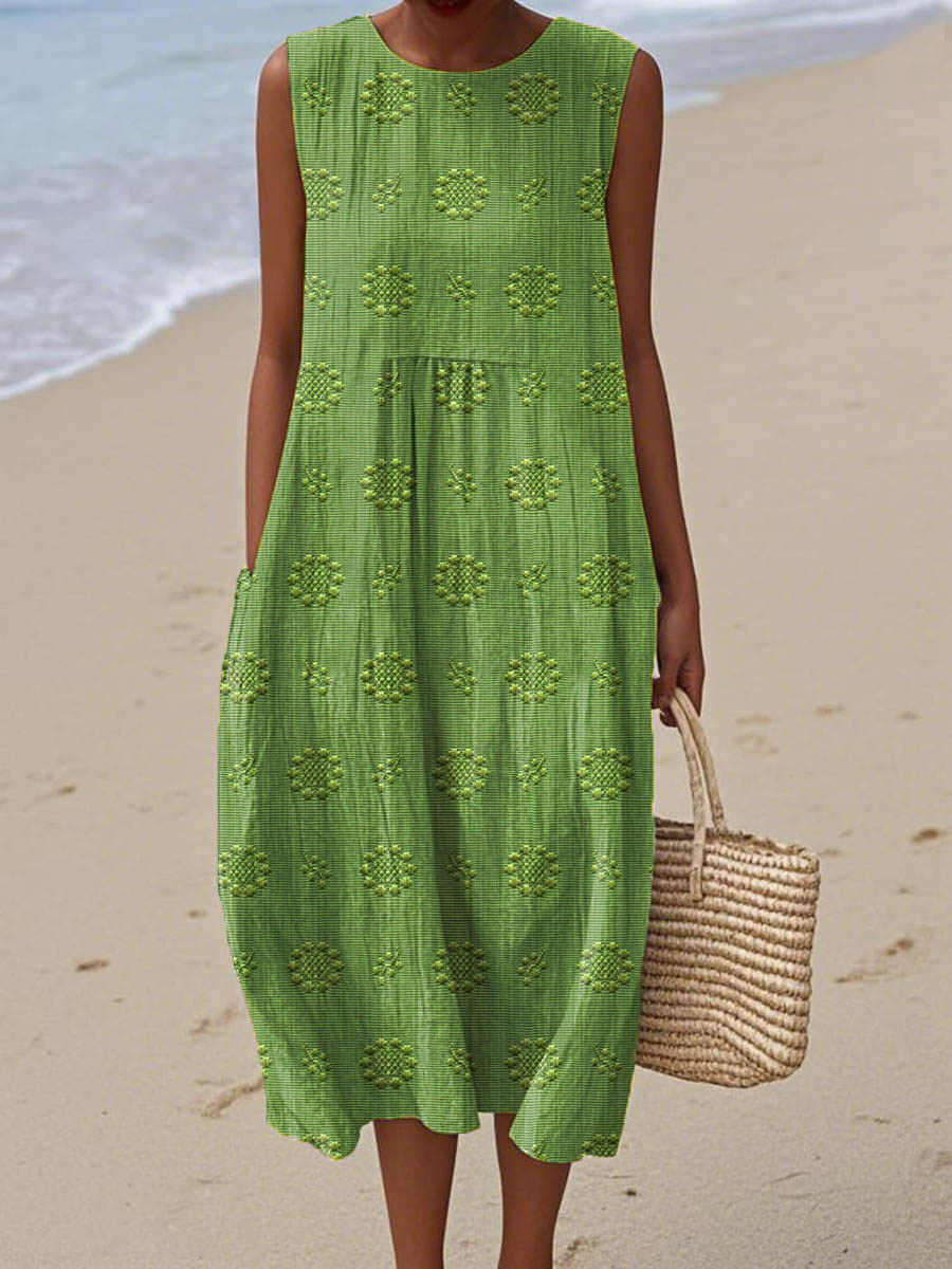 Evelyn™ | Vestido de Algodón con Bolsillos