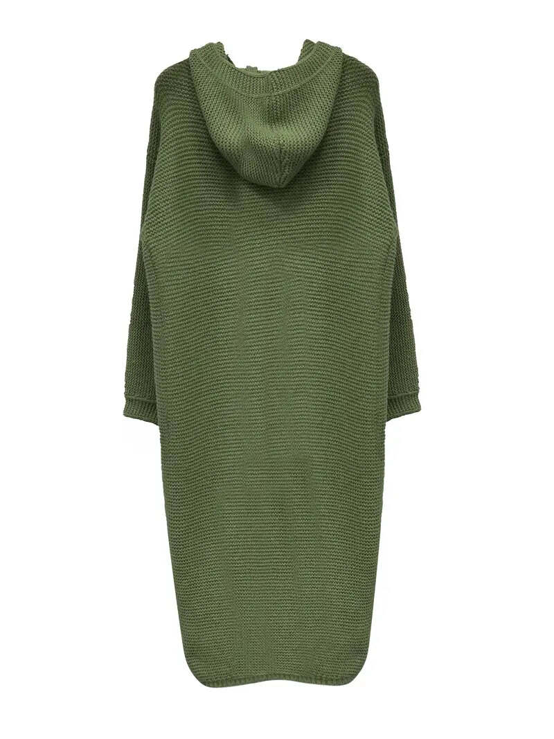 Clara | Cárdigan de lana con gorro