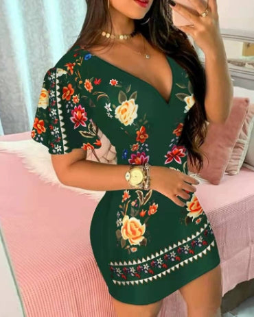 Vestido Floral Elegante™ | Floral Elegance Dress