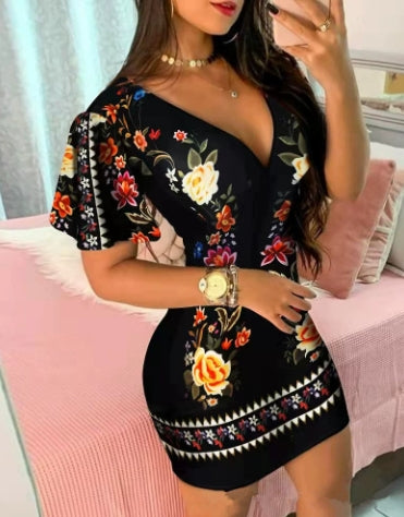 Vestido Floral Elegante™ | Floral Elegance Dress