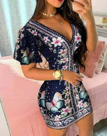 Vestido Floral Elegante™ | Floral Elegance Dress