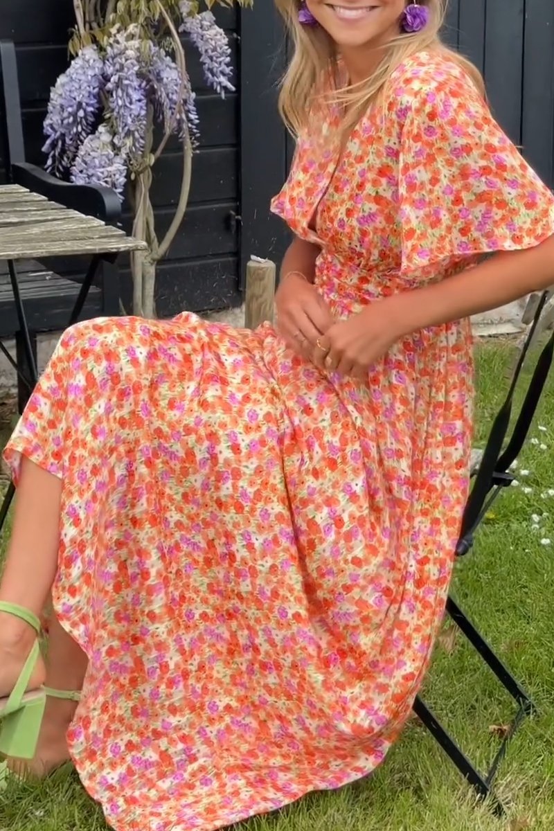 Mariella™ | Vestido largo con flores y estilo romántico para un look ligero y femenino
