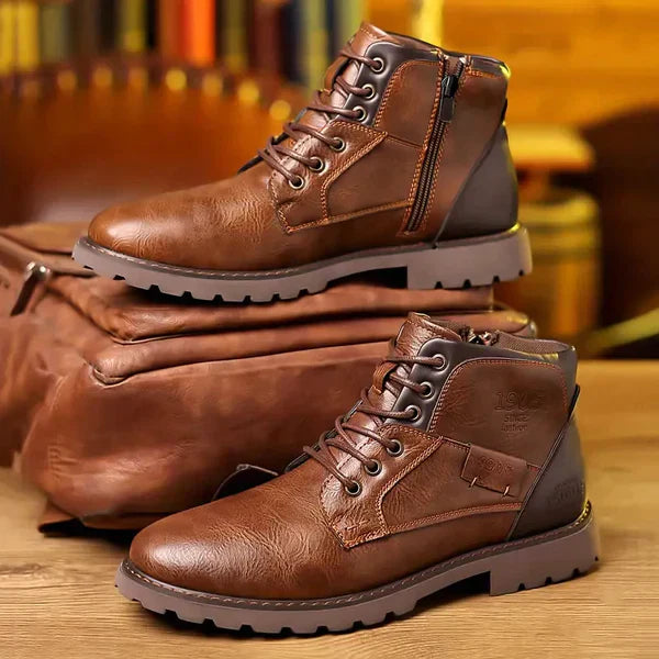 Jethro™ | Botas de Cordones de Cuero Premium