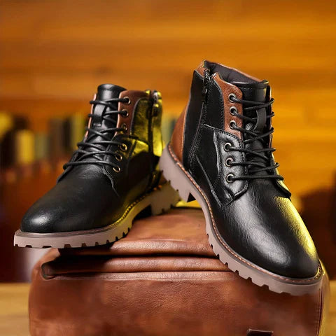 Jethro™ | Botas de Cordones de Cuero Premium