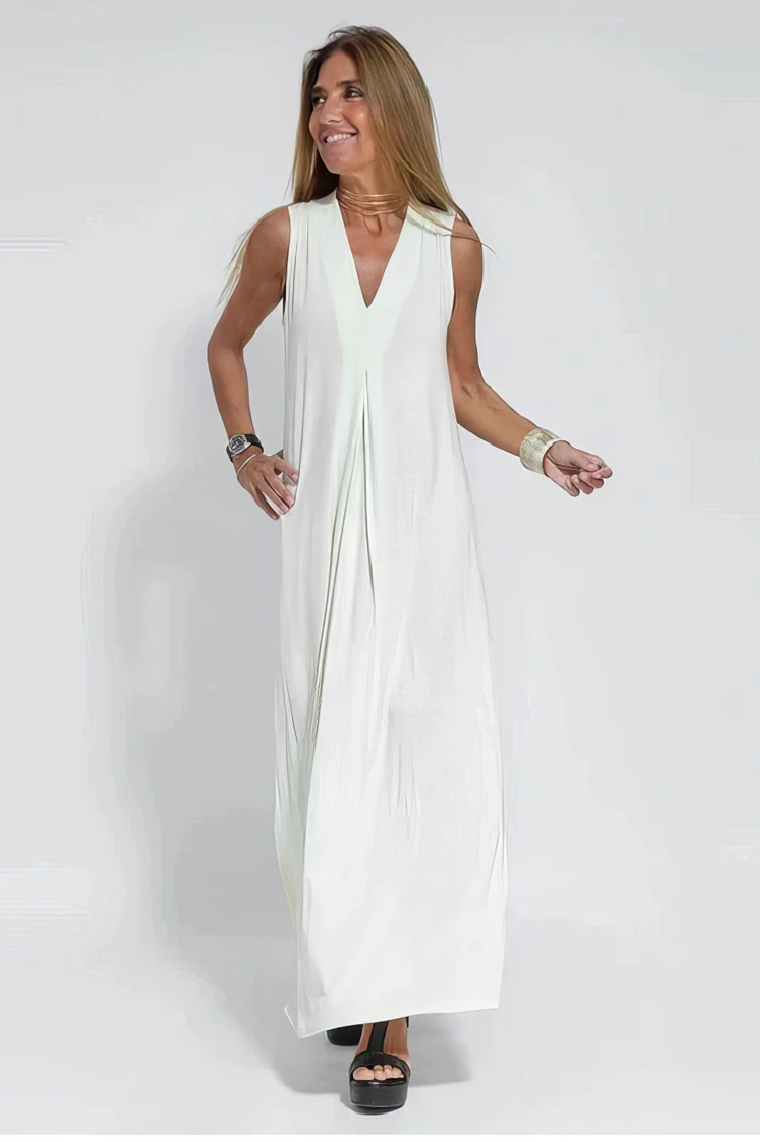 Elise™ | Vestido largo elegante con cárdigan a juego incluido para un toque distinguido